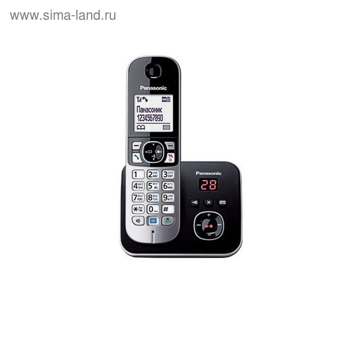 Телефон Panasonic KX-TG6821 RUB DECT, а/отв, комплект из базы и трубки, полифония - Фото 1
