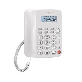 Телефон Texet TX 250, проводной, встроенный дисплей, белый