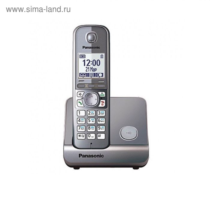 Телефон Panasonic KX-TG6711 RUM DECT АОН, комплект из базы и трубки - Фото 1