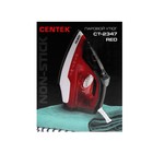 Утюг Centek CT-2347, 1800 Вт, 200мл, антипригарное покрытие, самоочистка, красный - фото 9869054
