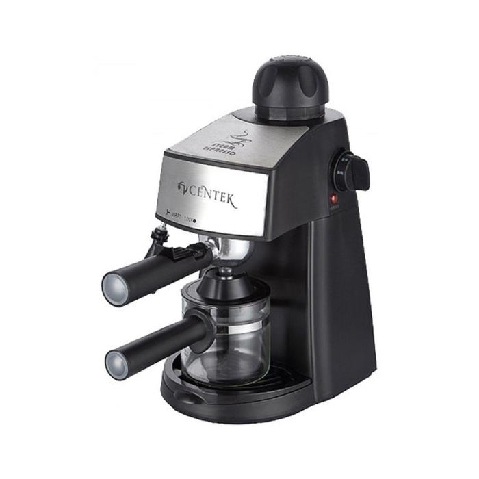 Кофеварка Centek CT-1160, рожковая, 800 Вт, 0.24 л, чёрная - Фото 1
