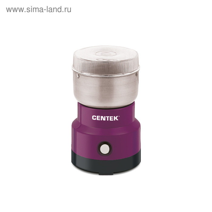 Кофемолка Centek CT-1357, электрическая, 250 Вт, 200 г, фиолетовая - Фото 1