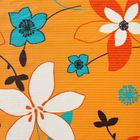 Набор штор "Экономь и Я" 145х250 см - 2 шт., Цветы на оранжевом, полиэфир - Фото 2