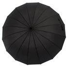 Зонт-трость, полуавтоматический, R=51см, цвет чёрный - Фото 1