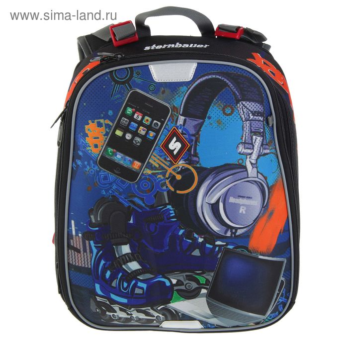 Рюкзак каркасный Sternbauer Smart SPRING 36*28*16(22) синий/серый 5105 - Фото 1