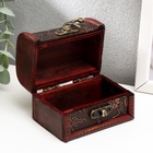 Шкатулка для украшений «Сундучок. Цветочная», дерево, 6×8.8×5.5 см - Фото 2