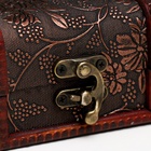 Шкатулка для украшений «Сундучок. Цветочная», дерево, 6×8.8×5.5 см - Фото 3