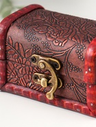 Шкатулка для украшений «Сундучок. Цветочная», дерево, 6×8.8×5.5 см - Фото 3