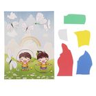 Аппликация - открытка 3D «Детки на полянке», из ЕVA - Фото 1