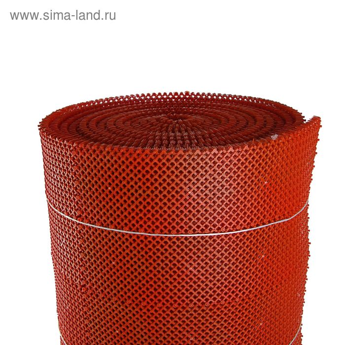 Покрытие ковровое щетинистое «Травка», 0,95×11,8 м, в рулоне, красное - Фото 1