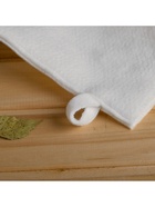 Рукавица для бани и сауны, полиэфир, белая - Фото 6