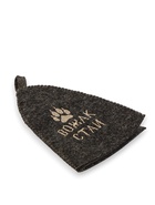 Шапка для бани и сауны с вышивкой «Вожак стаи», полиэфир 70%, шерсть 30%, серая, «Добропаровъ» - Фото 6