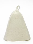 Шапка для бани и сауны, полиэфир 70%, шерсть 30%, белая - Фото 4