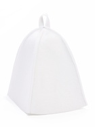 Шапка для бани и сауны, полиэфир, шерсть, белая - Фото 6