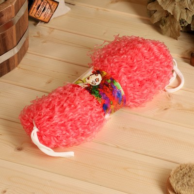 Мочалка банная большая «Бублик», 32 см, МИКС