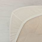 Простыня трикотажная на резинке, 140х200х20, цвет белый, 125 гр/м2 - Фото 3