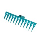 Грабли прямые, витой зуб, 12 зубцов, металл, тулейка 28 мм, без черенка, МИКС - Фото 1