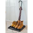 Лоток для обуви, 43.5×39 см, пластик, чёрный - Фото 6