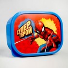 Ланч-бокс детский прямоугольный, 500 мл, «Супергерой», Человек-паук МИКС - Фото 2