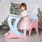 Комплект детской мебели регулируемый «Парус», стол, стул, цвет розово-голубой - Фото 4
