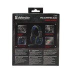 Наушники Defender Warhead G-190, игровые, полноразмерные, микрофон, 3.5мм, 2.5 м,чёрно-синие - Фото 13