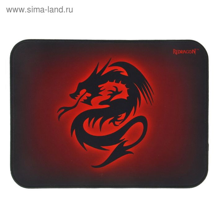 Коврик для мыши Redragon Tiamat M, 350x260x4 мм, черно-красный - Фото 1