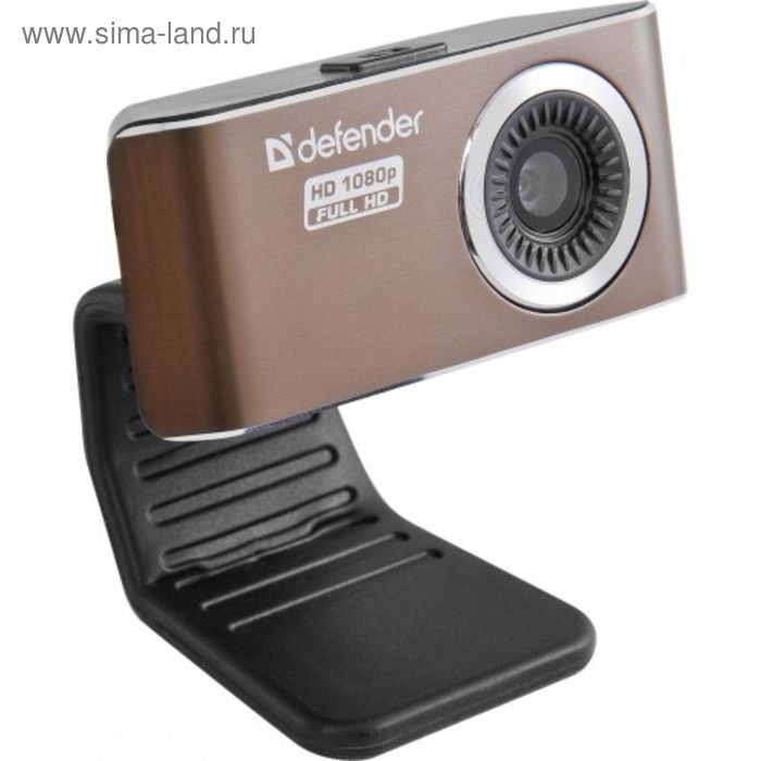 Веб-камера DEFENDER G-lens 2693, 2МП, 1920 х 1080p, FullHD, коричневая - Фото 1