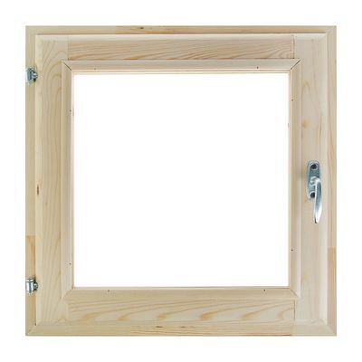 Окно деревянное, 50×50 см, двойное стекло, хвоя, Добропаровъ