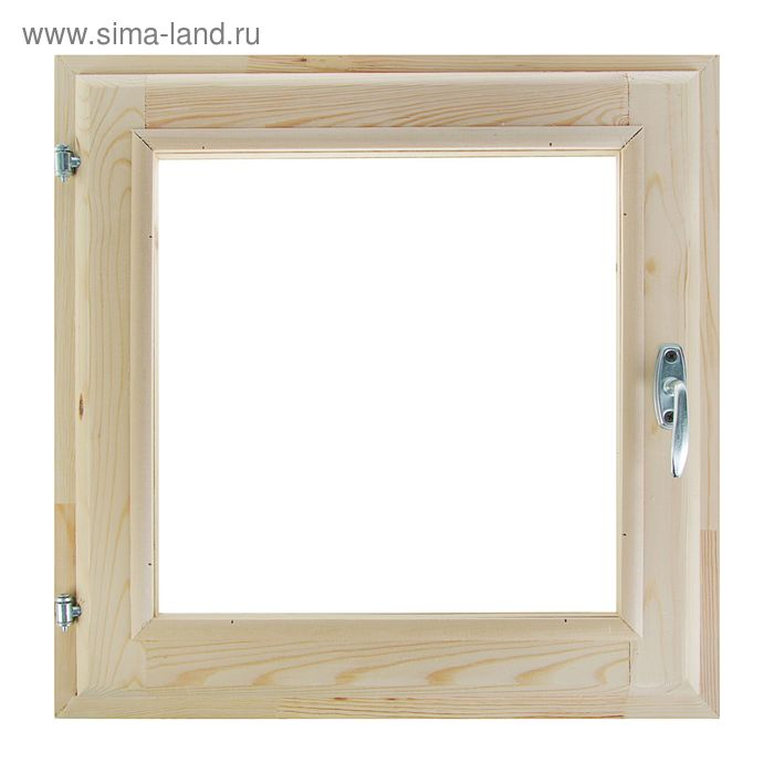 Окно деревянное, 50×50 см, двойное стекло, хвоя, Добропаровъ