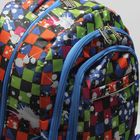 Рюкзак школьный на молнии, 2 отдела, 5 наружных карманов, разноцветный - Фото 4