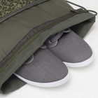 Мешок для обуви на шнурке, «ЗФТС», наружный карман, цвет хаки/камуфляж - Фото 3