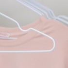 Плечики-вешалки для одежды Доляна, размер 40-44, антискользящее покрытие, цвет белый - Фото 3