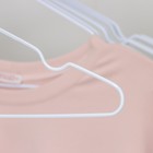 Плечики-вешалки для одежды Доляна, размер 40-44, антискользящее покрытие, цвет белый - Фото 3