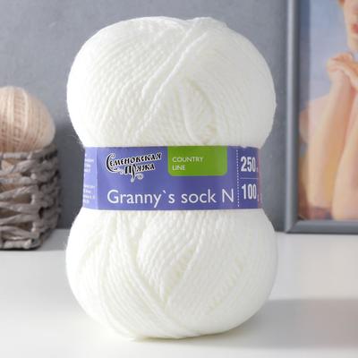 Пряжа Granny`s sock N (Бабушкин носок Н) 100% акрил 250м/100гр суровый (25)