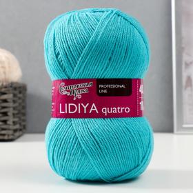 Пряжа Lidiya quatro (Лидия кватро) 50% шерсть, 50% акрил 400м/100гр (343 айсберг) 2437870