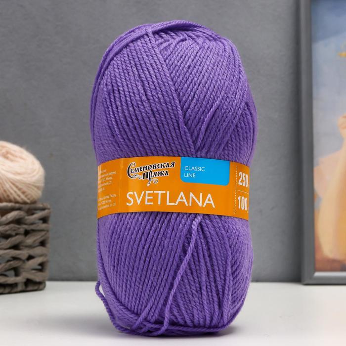 Пряжа Svetlana (Светлана) 50% шерсть, 50% акрил 250м/100гр (272 колокол.)