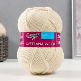 Пряжа SvetlanaWool (СветланаЧШ) 95% шерсть, 5% акрил 250м/100гр (25 суровый) 2437988