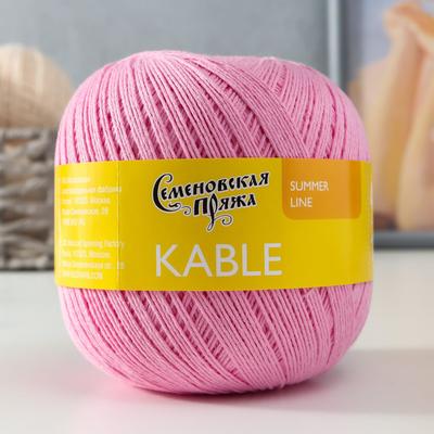 Пряжа Kable (Кабле) 100% хлопок 430м/100гр розов_x1 (30020)
