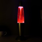 Светильник ночник Лава «Смерч» серебро 35.5 см - Фото 5