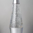 Светильник "Смерч" LED лава, блёстки, серебро 32 см RISALUX - Фото 5
