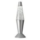 Светильник "Смерч" LED лава, блёстки, серебро 32 см RISALUX - Фото 9