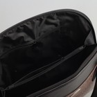 Сумка женская, 2 отдела с перегородками на молнии, наружный карман, цвет чёрный/хаки - Фото 5