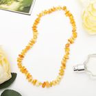 Бусы «Янтарь» галтовка через бисер, цвет коньячный - Фото 1