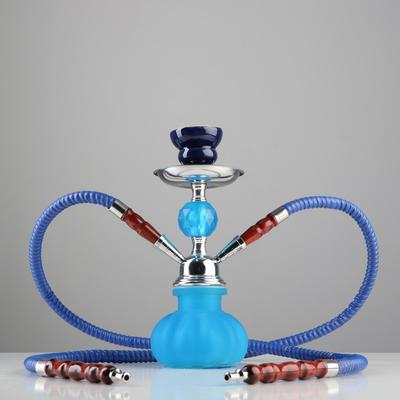 Кальян «Фуджейра», 25 см, 2 трубки, синий