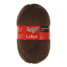 Пряжа Lidiya (ЛидияПШ) 50% шерсть, 50% акрил 1613м/100гр (кофе) - Фото 2