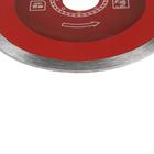 Диск алмазный отрезной ЛОМ, сплошной, мокрый рез, 125×22 мм - Фото 2