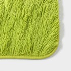 Набор ковриков для ванной и туалета Доляна «Пушистик», 2 шт, 40×50 см, 50×80 см, цвет зелёный - Фото 2