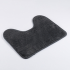 Набор ковриков для ванной и туалета Доляна «Пушистик», 2 шт, 40×50, 50×80 см, цвет серый - Фото 5