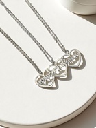 Кулоны на цепочке «Неразлучники», с надписью best friends, 3 шт. цвет серебро, 40 см - Фото 6