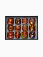 Кольцо «Муранское стекло» полосы, цвет МИКС (комплект 12 шт) - фото 40369811